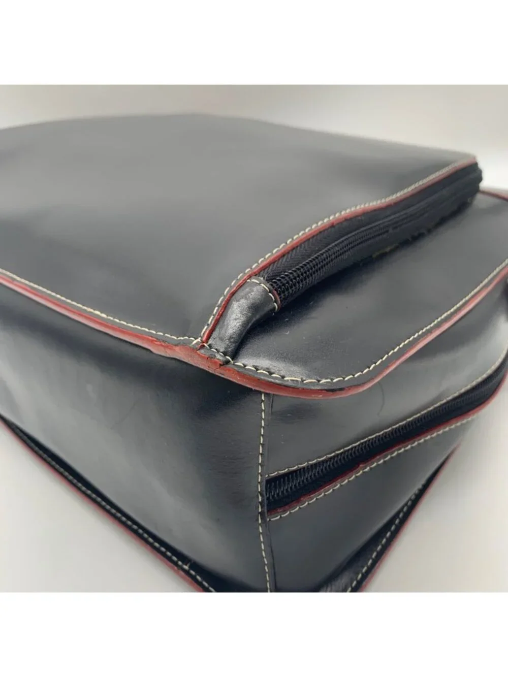 Lodis Black Leather Convertible Briefcase